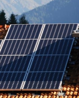 image showing shaded solar panels